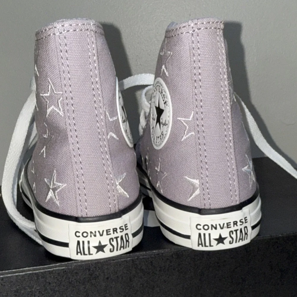 Converse Chuck Taylor All Star Hi Purple Star Canvas High Top Sneaker Youth 1